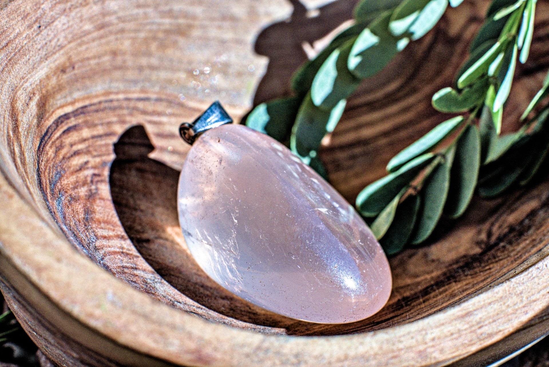 Rose Quartz -Polished Gemstone Pendant