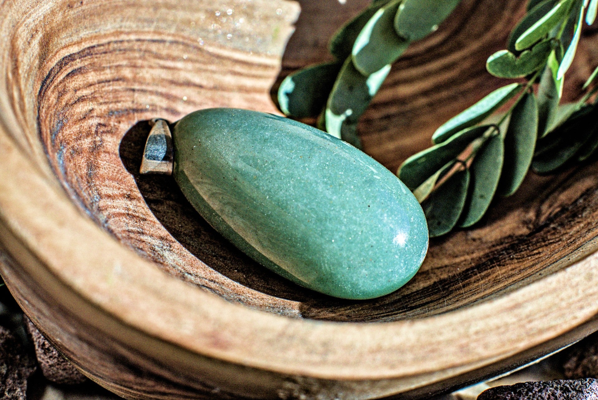 Green Aventurine -Polished Gemstone Pendant