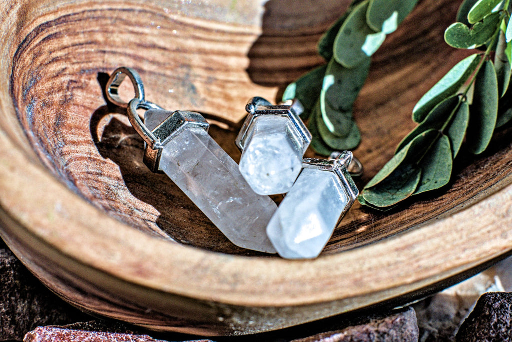 Assorted Hexagonal Gemstone -Pendants
