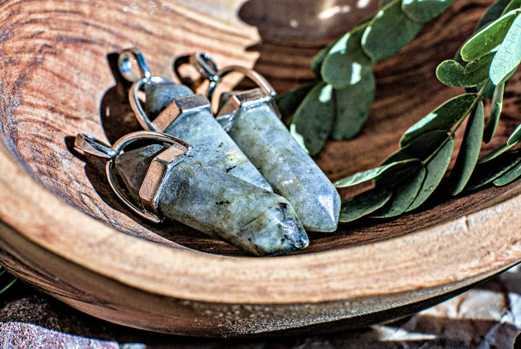 Assorted Hexagonal Gemstone -Pendants