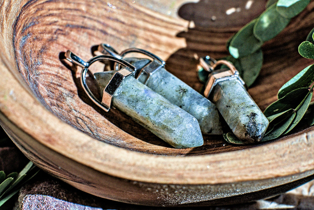 Assorted Hexagonal Gemstone -Pendants