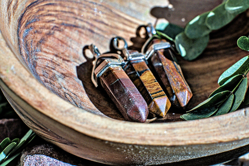 Assorted Hexagonal Gemstone -Pendants