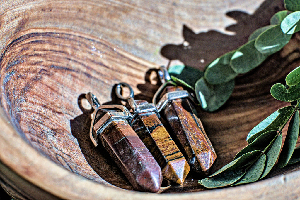 Assorted Hexagonal Gemstone -Pendants