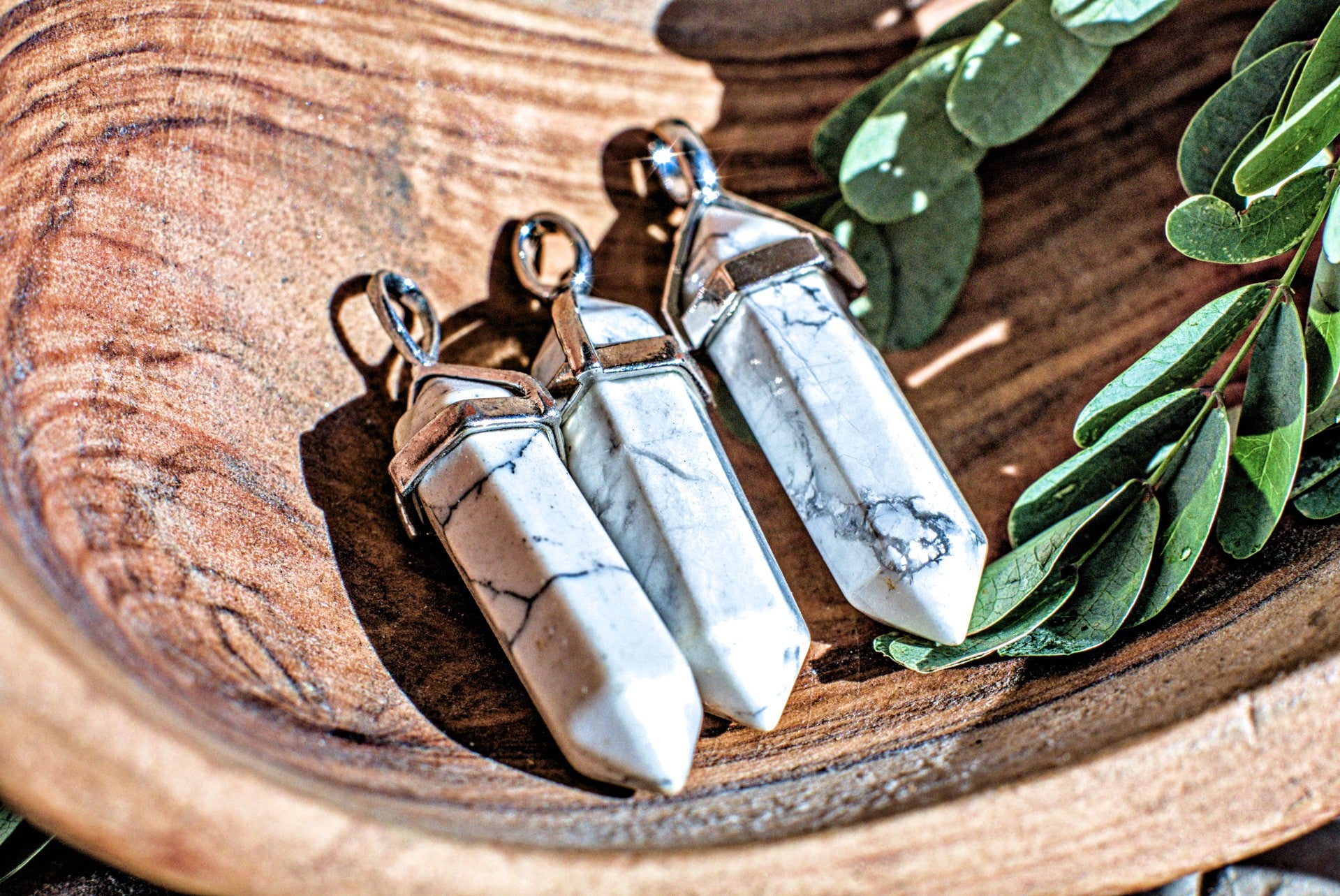 Assorted Hexagonal Gemstone -Pendants