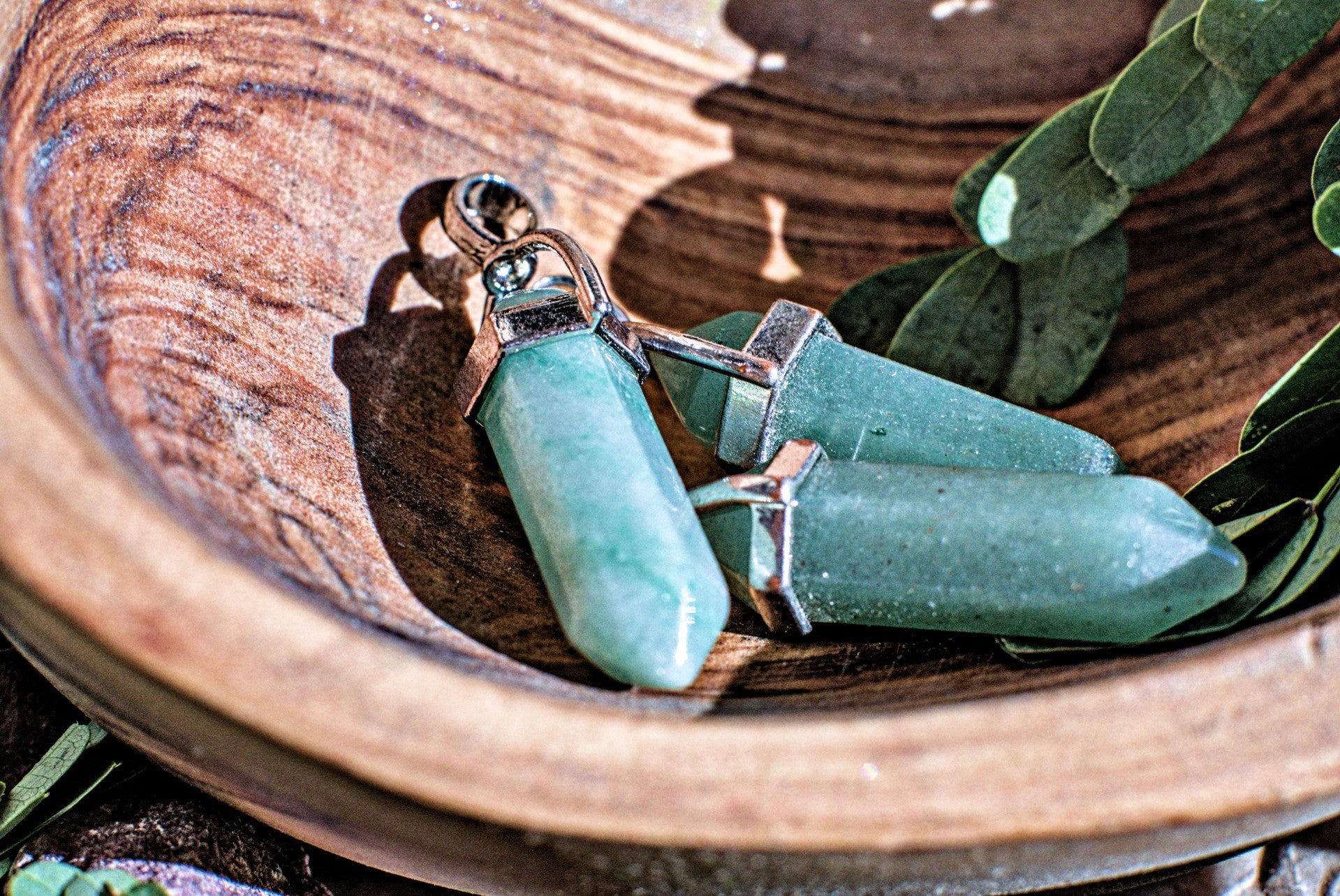 Assorted Hexagonal Gemstone -Pendants