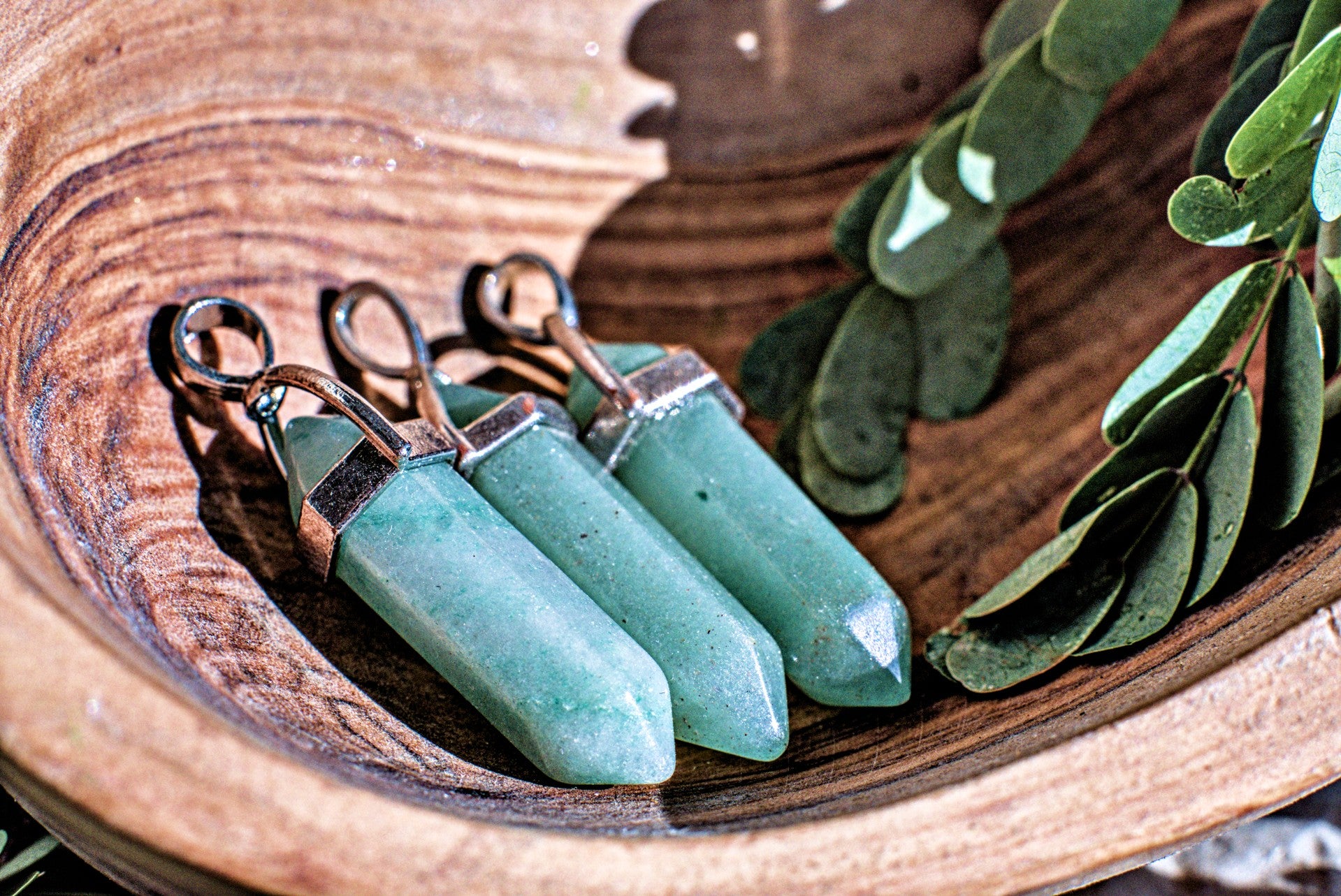 Assorted Hexagonal Gemstone -Pendants