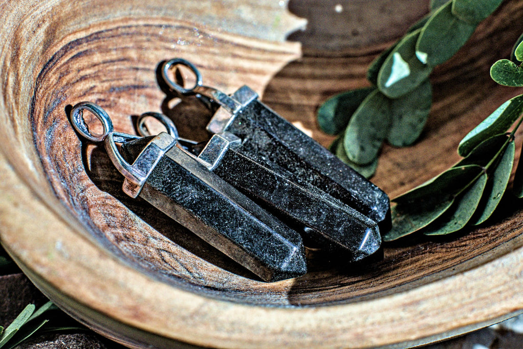 Assorted Hexagonal Gemstone -Pendants