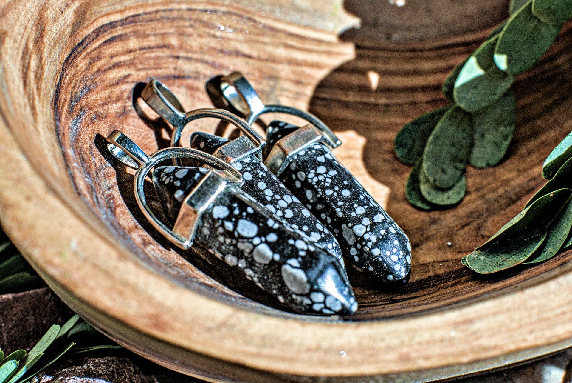 Assorted Hexagonal Gemstone -Pendants