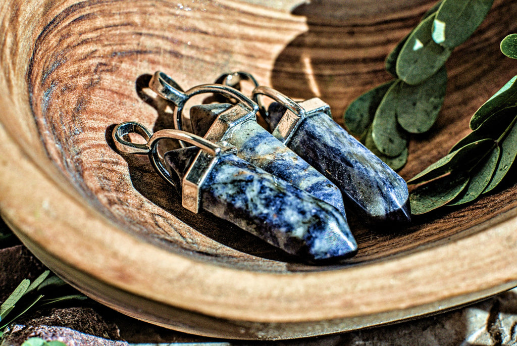 Assorted Hexagonal Gemstone -Pendants