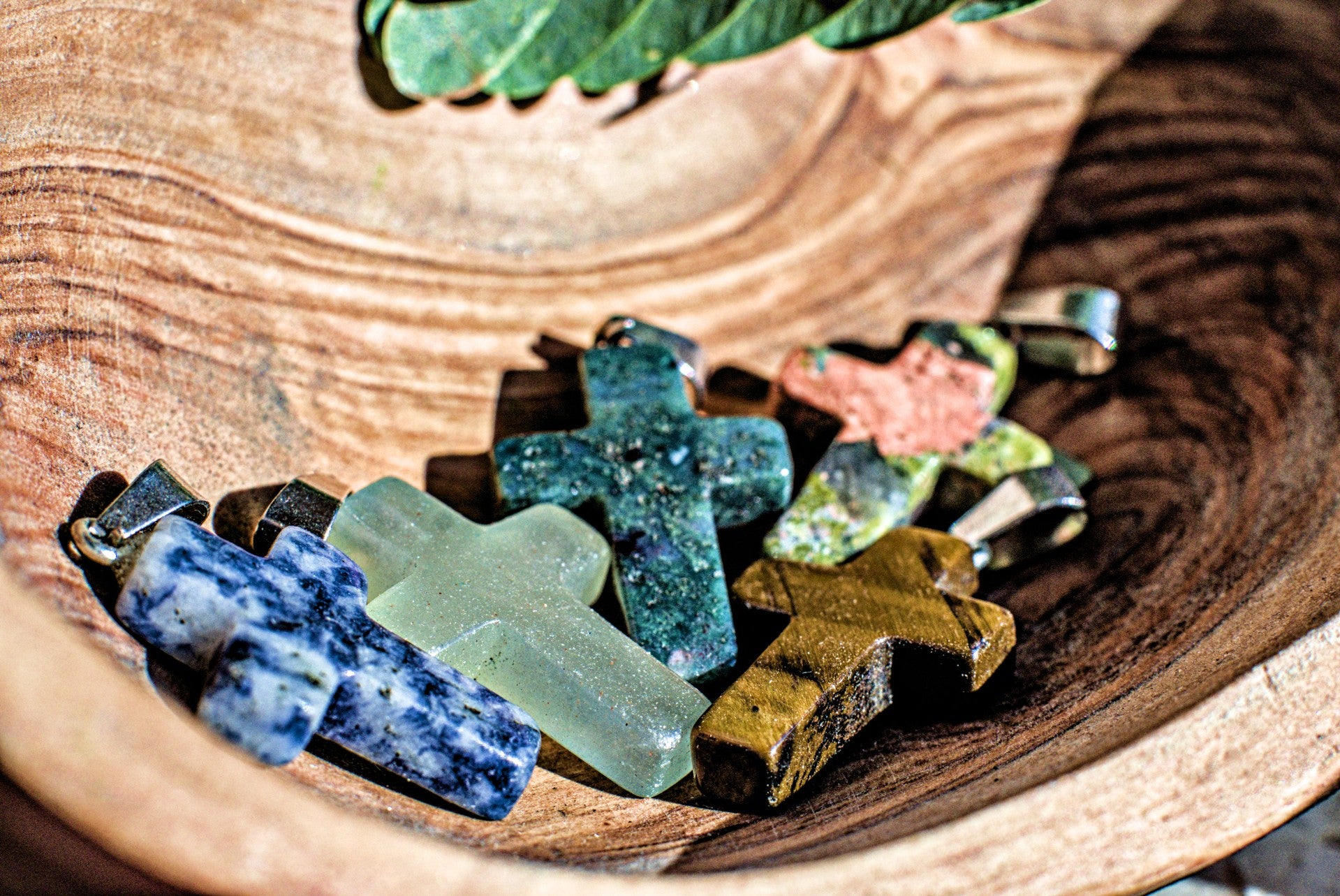 Mixed Gemstone -Small Cross