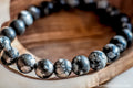 Snowflake Obsidian -8mm Bracelet