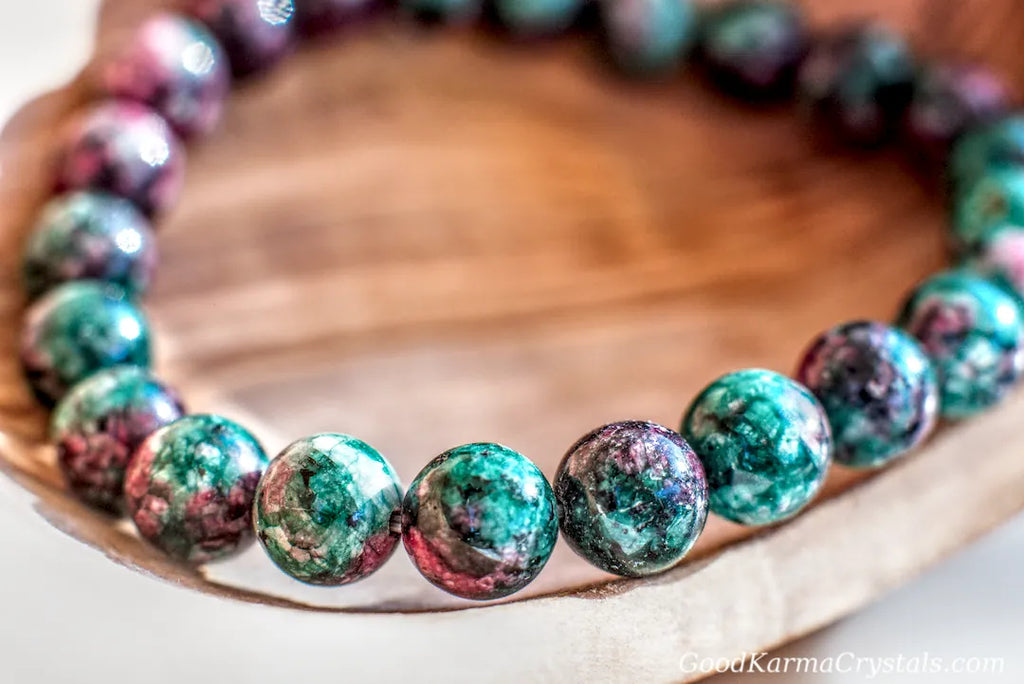 Ruby Zoisite -8mm Bracelet