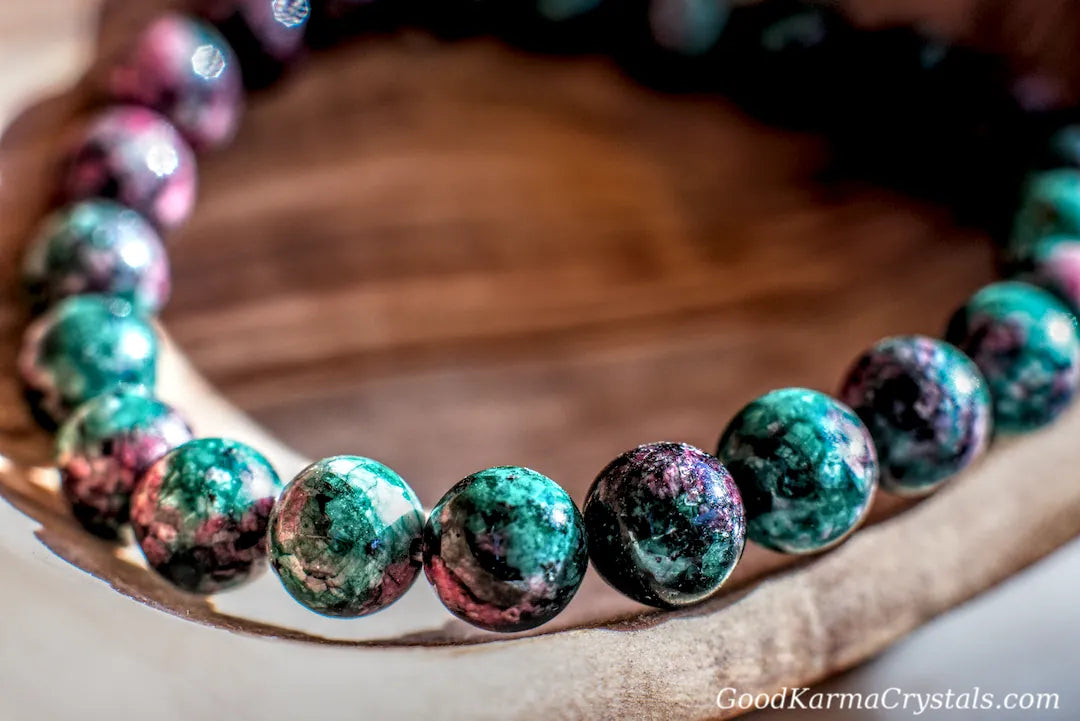 Ruby Zoisite -8mm Bracelet