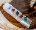 Selenite +7 Chakra Gem Chips -Pendant