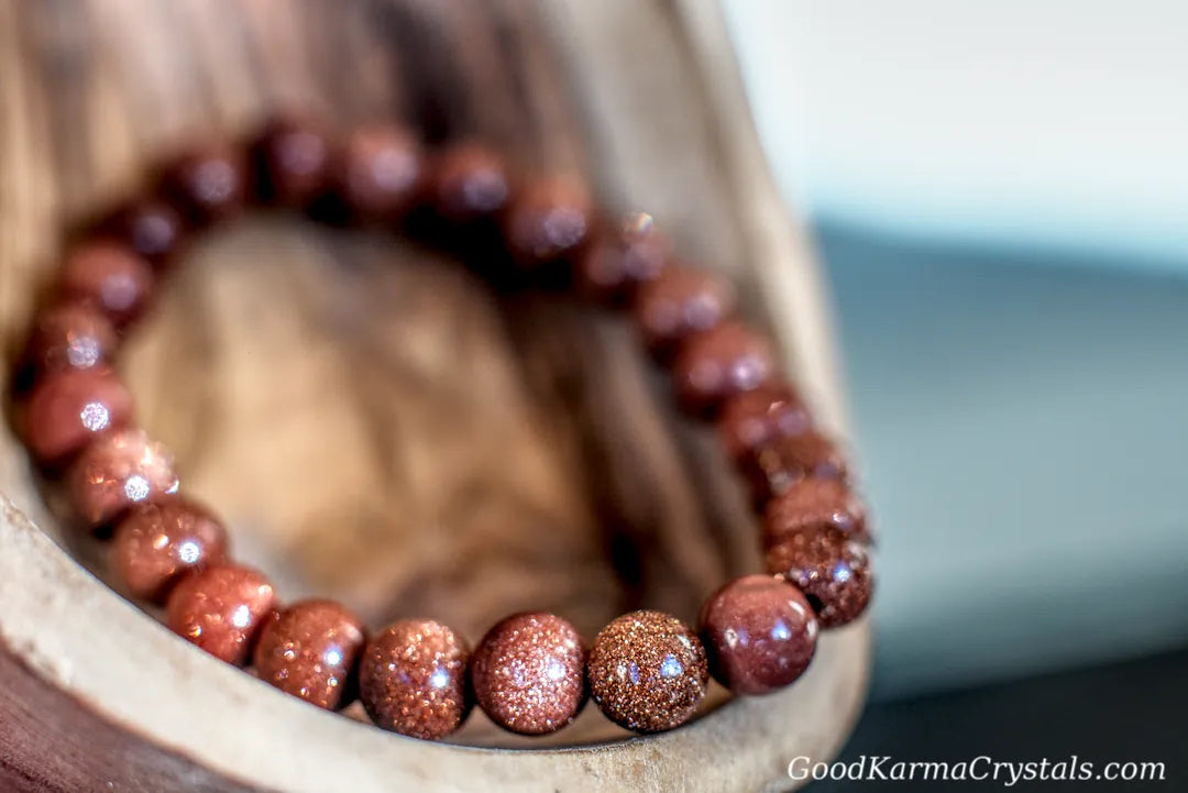 Gold Sandstone -8mm Bracelet