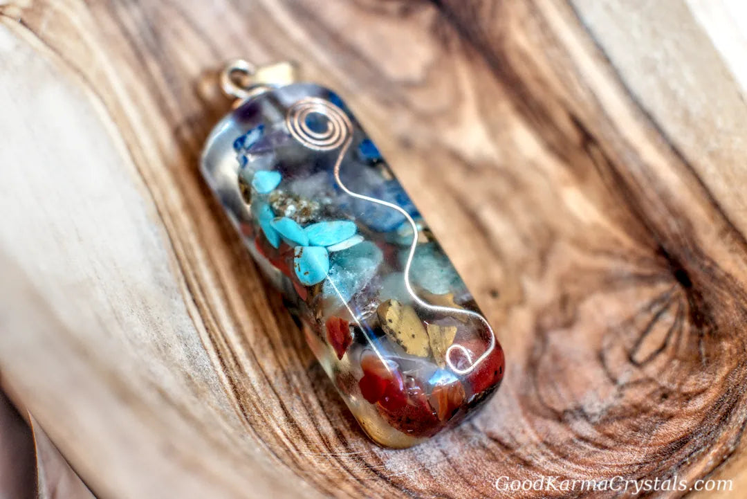 Chakra -Resin Pendant