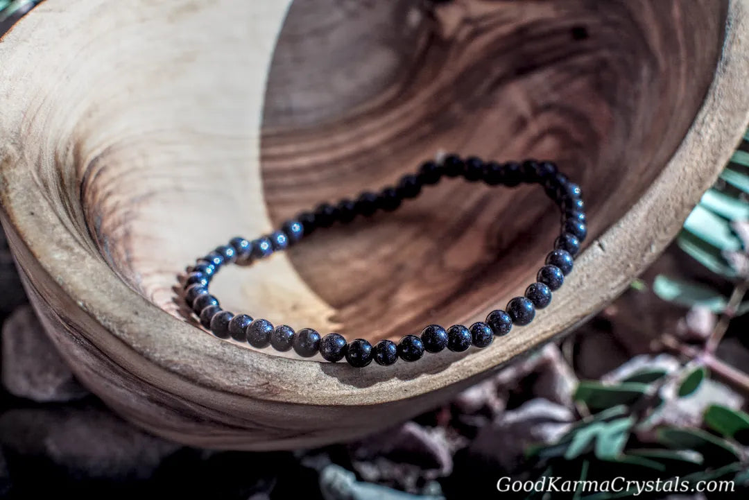 Snowflake Obsidian -4mm Bracelet