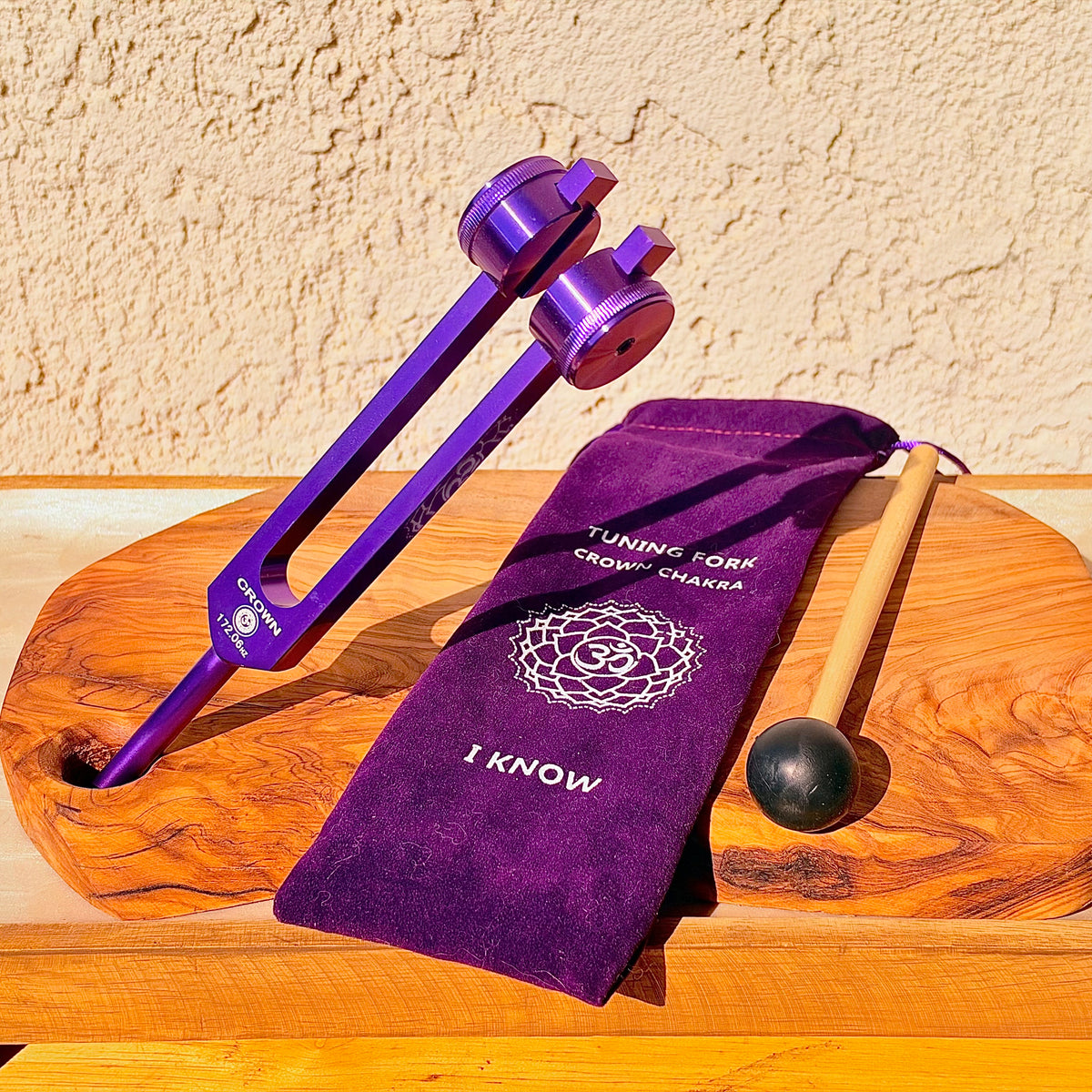 Chakra Crown Tuning Fork Purple - I Know - 172Hz