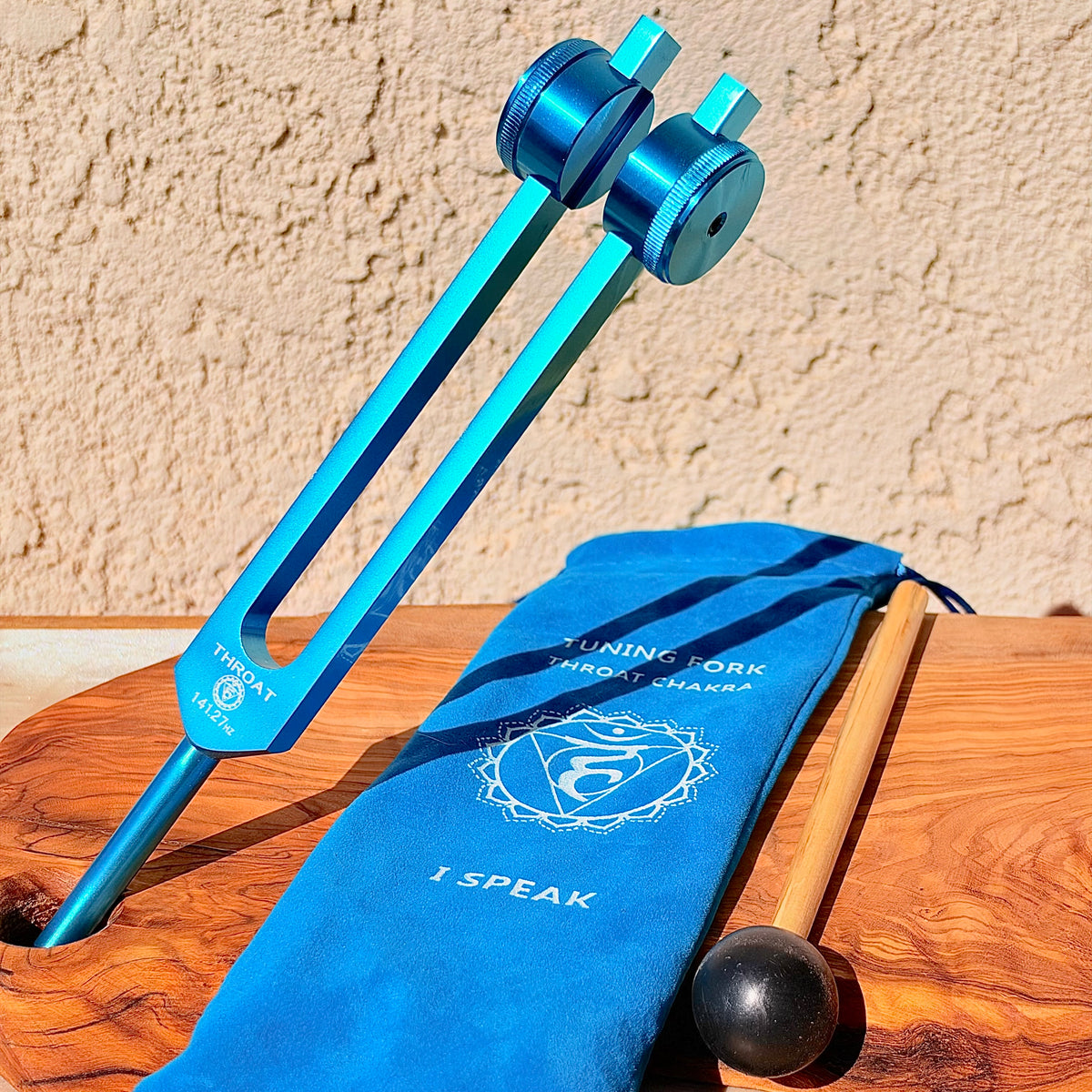 Chakra Throat Tuning Fork Cyan - I Speak -  141Hz