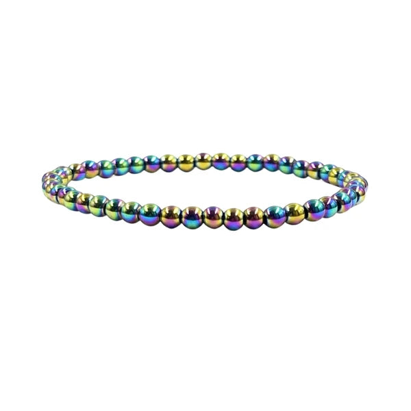 Rainbow Hematite - 4mm Bracelet