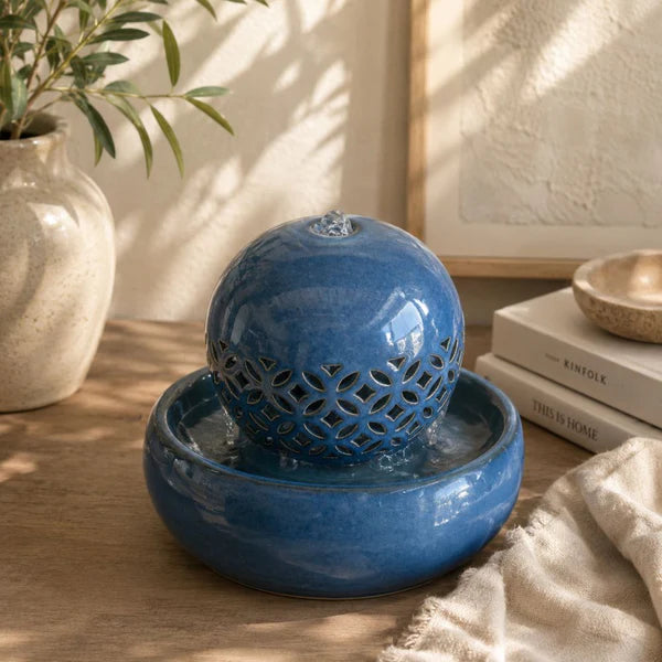 Ceramic Waterfall Sphere
