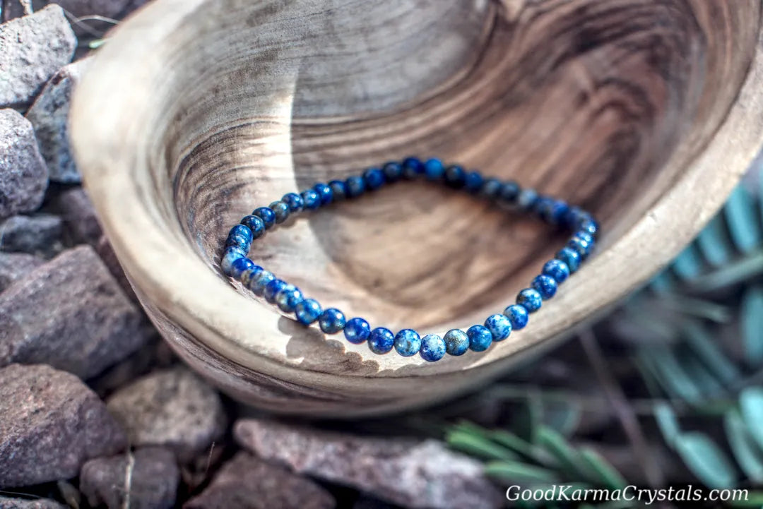 4MM LAPIS LAZULI BRACELET image 0