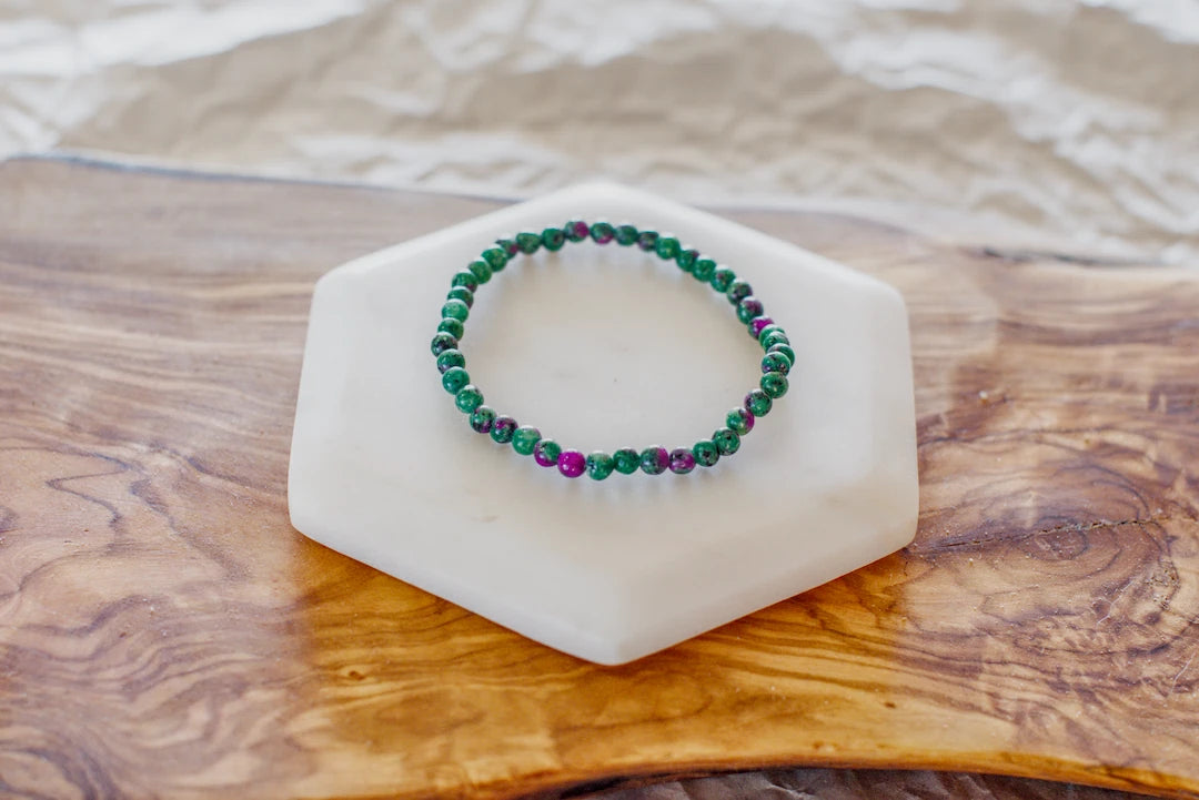 Ruby Zoisite Bracelet 4mm image 0