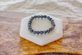 8mm SNOWFLAKE OBSIDIAN BRACELET image 0