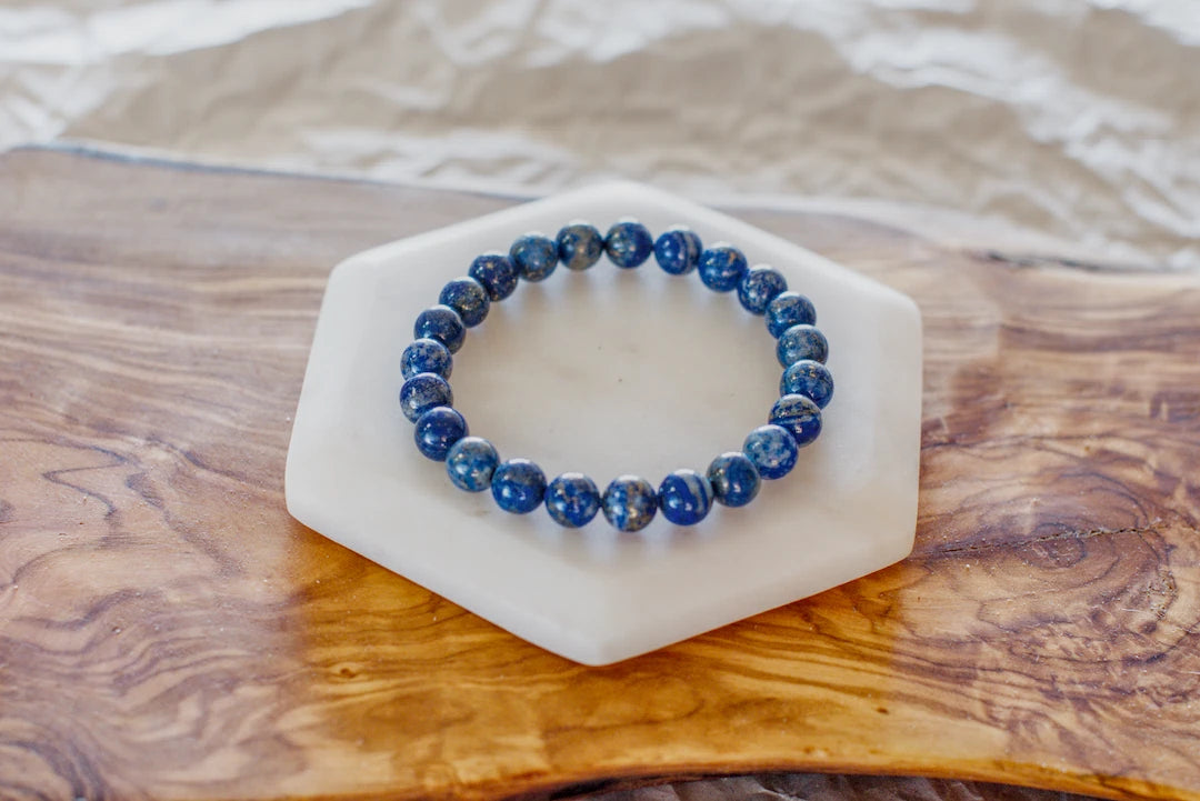 10mm LAPIS LAZULI BRACELET image 1