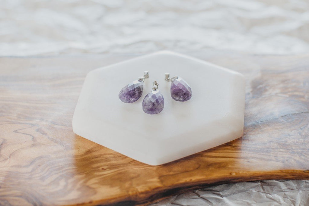 AMETHYST DROP PENDENT image 1