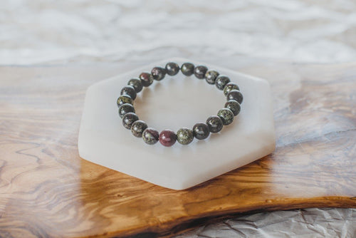 8mm BLOOD STONE BRACELET image 0