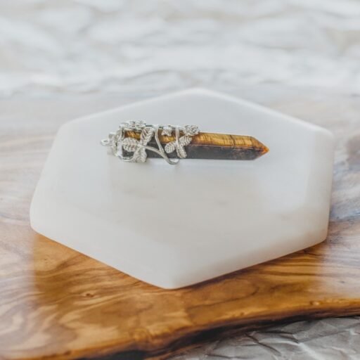 TIGER'S EYE W/WRAP HEX