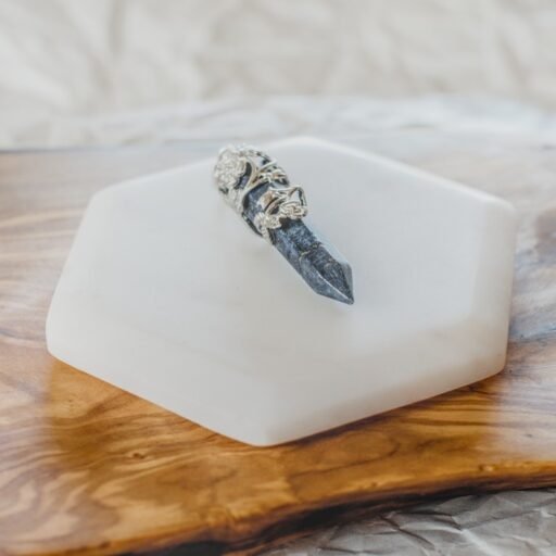 Snowflake Obsidian Pendent