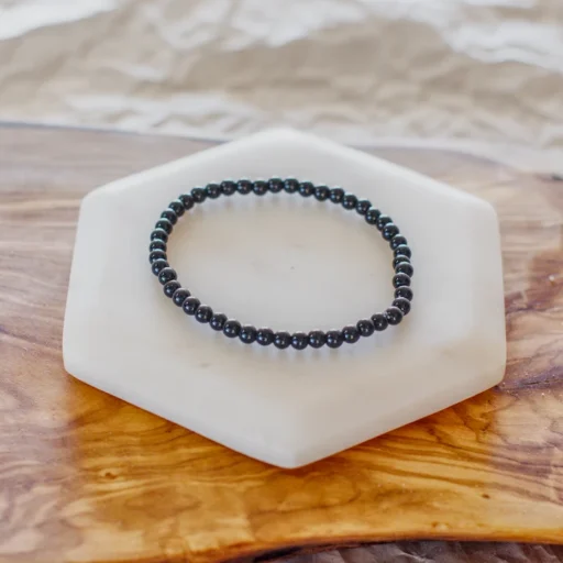 4mm Obsidian Bracelet