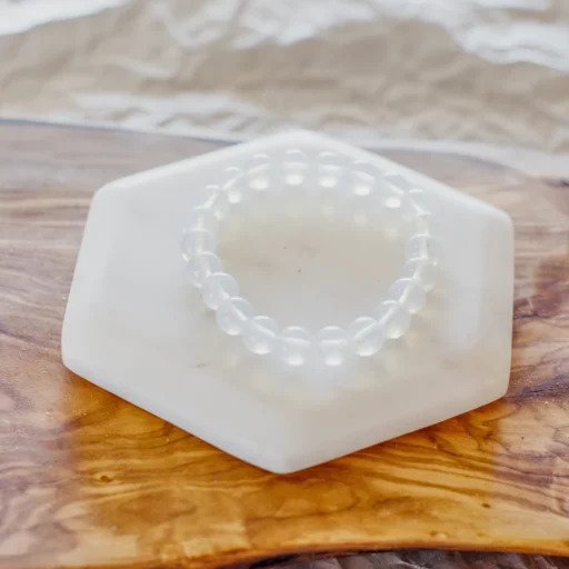 CLEAR QUARTZ HAND BRACELET