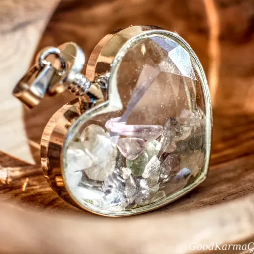 Fluorite Heart Chip Pen