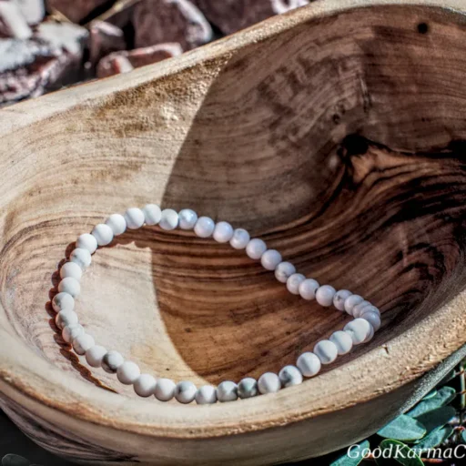 4MM HOWLITE BRACELET